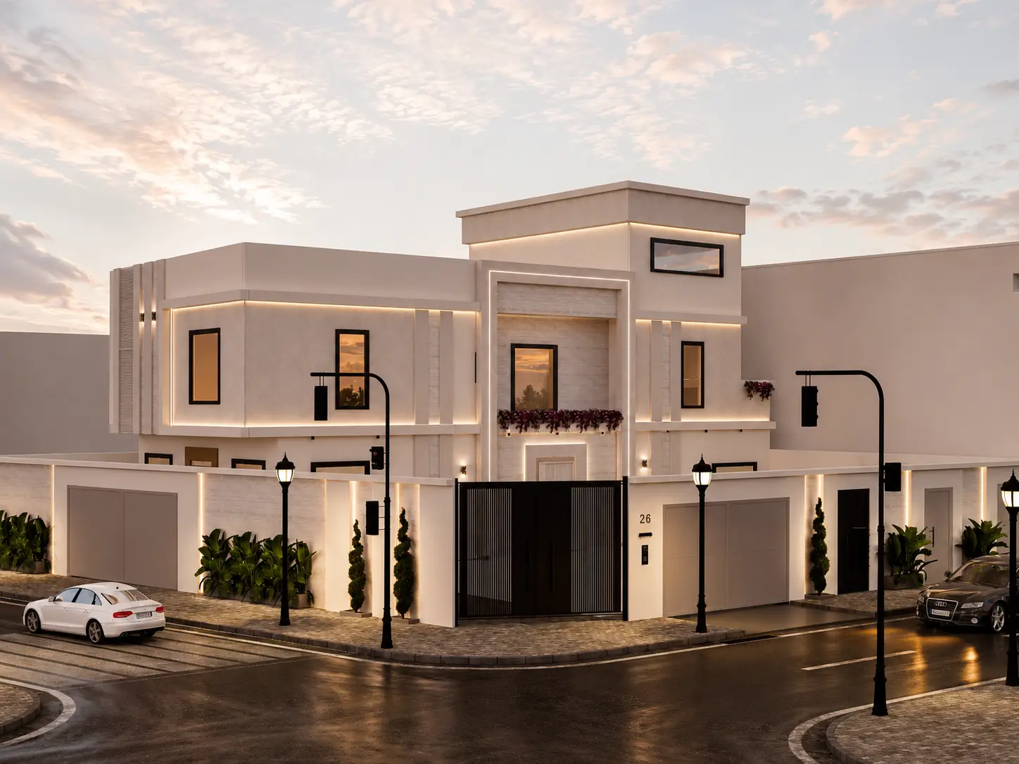 تصميم واجهة فيلا عصرية